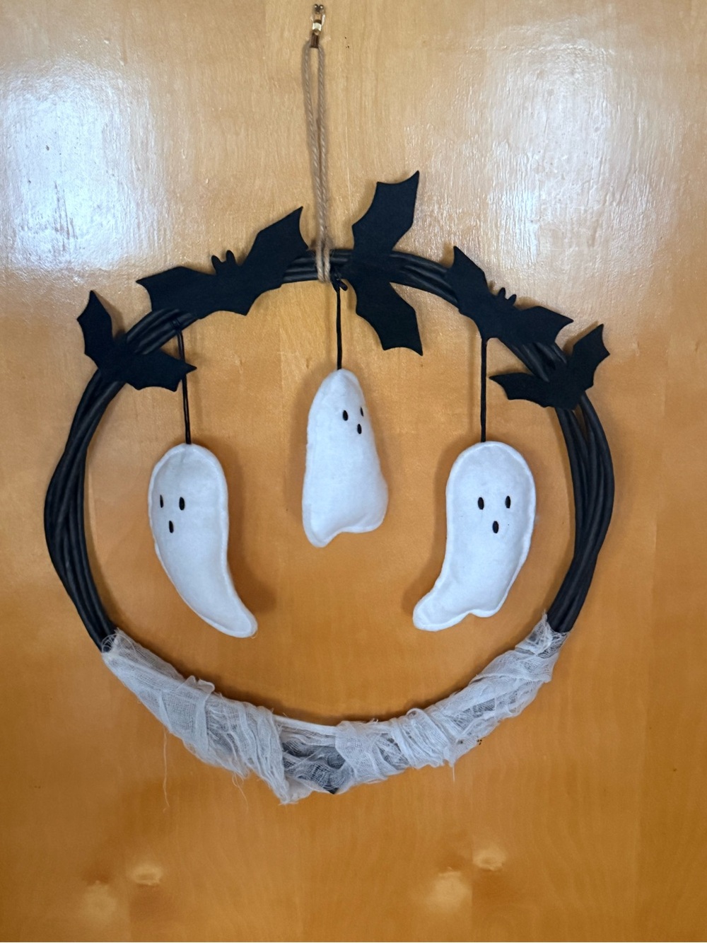 Hyde & EEK! Boutique 15" Twig Ghosts Halloween Wreath